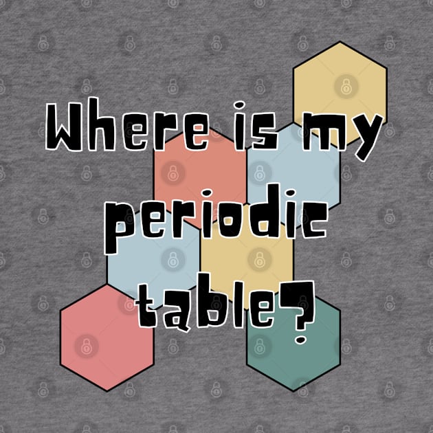 where is my periodic table? by ScienceCorner